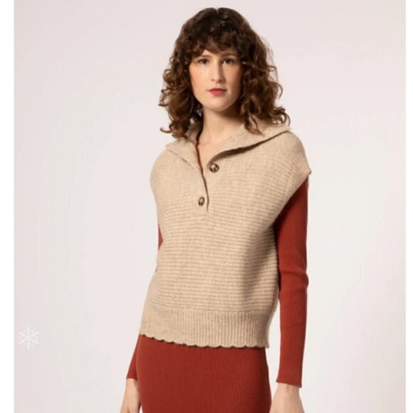 ANTHROPOLOGIE | FRNCH Neli Sweater Vest NWT - Picture 2 of 11